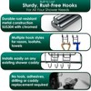 Jovware Shower Caddy With Hooks - Razor Holder and Loofah