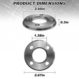 for Makita 321492-3 Template Guide Adapter Compatible Whit Makita Router Templates 3606, 3608B, 3612B, 3612BR, 3620, M361（2 PCS）