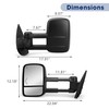 Sanooer Arrow LED Tow Mirrors for 07-14 Silverado & Sierra
