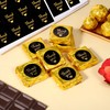 100 PCS Chocolate Foil Wrappers Packaging, 4" x 4" Gold