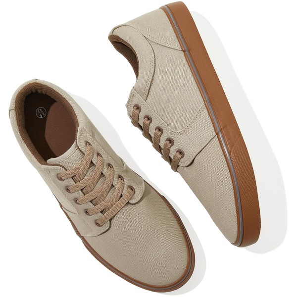 BENPAO Mens White Casual Shoes All Black Fashion Sneakers for