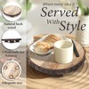 GoCraft Mango Wood Pedestal Stand – Rustic Decorative Riser for