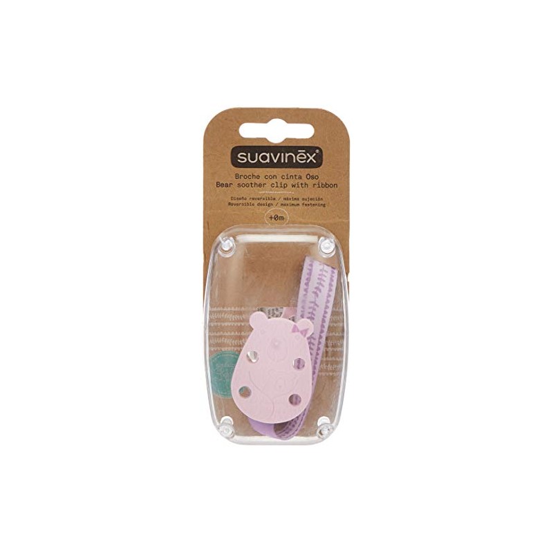 BROCHE SUJETA CHUPON "MEANINGFUL LIFE" LILA SUAVINEX