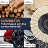 125mm Wool Polishing Wheel, 5 Pcs Wool Buffing Pads Wheels