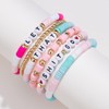 Jvvsci Inspirational Motivational Gifts Bohemian Stackable Stretch Bracelets Set Boho