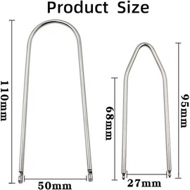 6 Pieces Car Radio Removal Pry Tool Kit, U-Shaped &V-Type Automotive Car Radio Removal Pry Tool Kit Stainless Steel Car Radio Removal Tool for Disassembly of Most Car Audio Frequency Converter