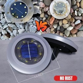 ZFITEI Solar Outdoor Lights， 8 Packs Garden Solar Lights Outdoor Waterproof Solar Pathway Lights Bright In-Ground Lights Outdoor Lighting Decor, Garden Decorations.Warm White