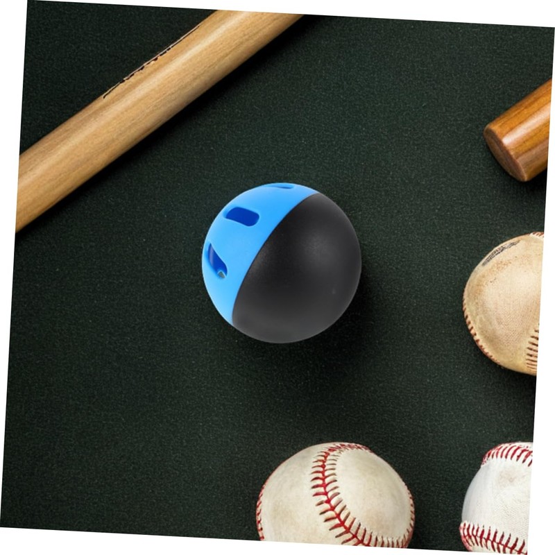 Kisangel 4pcs Lightweight Hollow Baseball Practice Balls for Safe Indoor