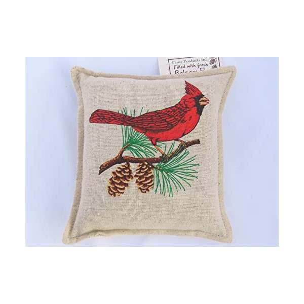 Paine's Balsam Fir Filled Pillow Decorative Sachet 6''x6'' Screen Printed