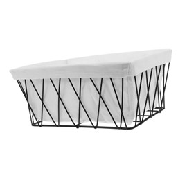 MAGICLULU Metal Wire Baskets with Liners Versatile Storage Bins for Pantry and Bathroom Organization Stylish Wire Storage Baskets for Kitchen Cabinets Desktop Use