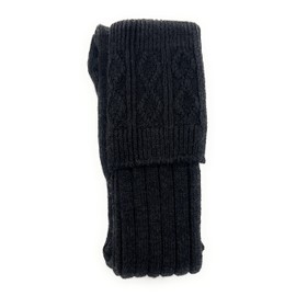Tartan Tweeds Mens Scottish Wool Kilt Hose Socks Hand Made in Scotland (as8, numeric, numeric_8, numeric_10, regular, regular, Charcoal)