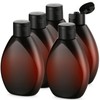 Wowang Plastic Squeeze Bottles with Flip Cap 6.9oz 5 Pack