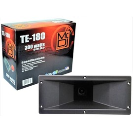 MR DJ TE-180 Piezo Horn Tweeter 4"x10" 300 Watts Piezo Compression Horn Tweeters Driver for PA DJ Speakers