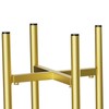 Qianly Adjustable Plant Stand Flower Pot Stand Handmade Corner Gold