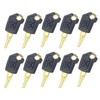 Pack of 10 Ignition Keys 5P8500, Universal Construction Machinery Keys,