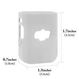 Geekria for Creators Microphone Case Cover Compatible with DJI Mic 2 Transmitter, Mic Silicone Protective Case Skin, Soft Microphone Sleeve Skin Shell Protector Cover (Grey / 2 Pack)