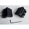 Joyangy Barn Door Roller Stopper Hardware, 2PCS 41×7mm/1.61"×0.28"(L×W) Flat Track