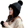 Yixda Women's Winter Hat with Ear Flaps Warm Fur Hat
