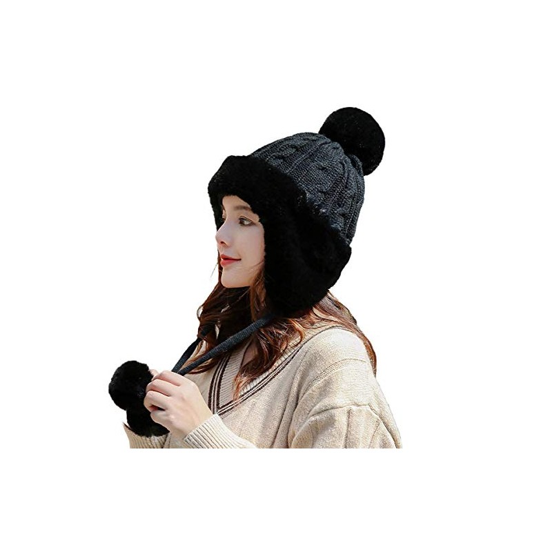 Yixda Women's Winter Hat with Ear Flaps Warm Fur Hat
