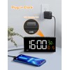 Netzu Alarm Clocks for Bedrooms, Digital Clock with Date Temperature