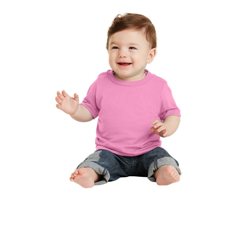 Precious Cargo Infant 5.4-oz 100% Indispensable Cotton T-Shirt, Aquatic Blue,