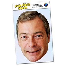 Party People 1 x Nigel Farage - Celebrity Face Mask - Ready To Wear - Nigel F