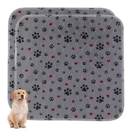Washable Pee Pads for Dogs,2 Pack Extra Large 48"x48" Super Absorbent Reusable Puppy Pads,Non-Slip 100% Waterproof Dog Pee Pads,Pet Training Pads for Couch, Crate,Potty Training,Floor