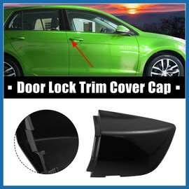 A ABSOPRO 1K8837879 1K8-837-879-GR-U Door Trim Cover Front Driver Left Door Handle Cover Black for Volkswagen Golf Golf R GTI Passat Item Replacement