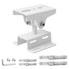 MITUKE Security Camera Mounting Hardware, 5 pcs, No Drilling, Pole Bracket, Screw Lock, Surveillance Camera Stand, Dummy Housing, 4 Stainless Steel Bands, Cylindrical Column, For Indoor and Outdoor