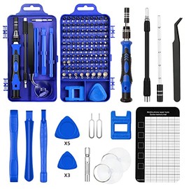Yostyle Juego de Destornilladores 120 En 1, Destornilladores De Precisión Profesional, Kit de Herramientas Precisión Reparación de Bricolaje para Teléfono, Consola de Juegos, Cámaras, Reloj, Gafas