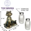 Yoga Frog Salt and Pepper Set with Glass Shakers –