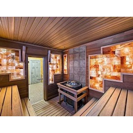 Pink Salt Wall Himalayan Salt Tiles 8X4X0.75 - Pack of 10 Spa Salt Wall Decor Bricks AFFORDABLE