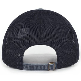 Zylioo XXL Vintage Trucker Cap for Large Head, Washed Running Caps, Size 60-65 cm, Summer Baseball Cap, Sports Caps, navy blue