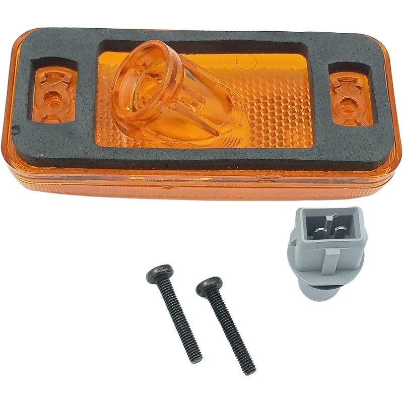 2 x Side Marker Lights Position Lights Orange Galben Reflector