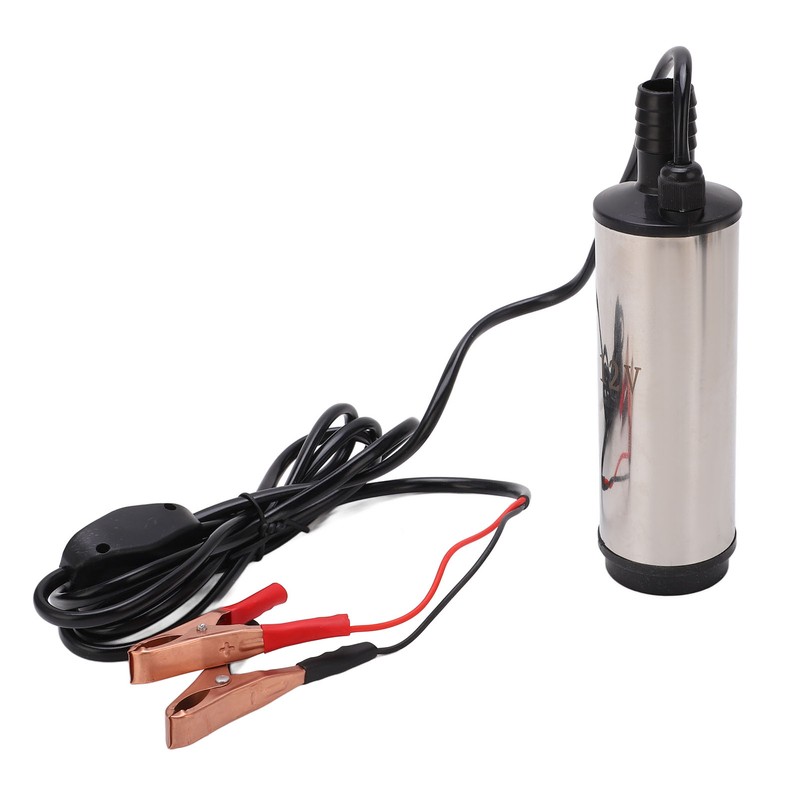 DC 12V Mini Refueling Pump with Filter Stainless Steel Diesel