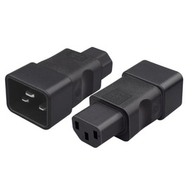 TEWOXIN 1PCS IEC C20 Male to C13 Female Power Adapter