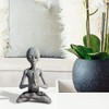 AUNMAS Estatua Alienígenas, Estatua Resina Extraterrestre Meditación de Jardín el