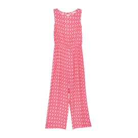 s.Oliver Crinkled Viskose Jumpsuit im Loose Fit mit Rücken-Cut-Out pink 158