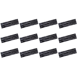 Funny Girl Designs 1 Dozen 2.5 Inch Wide ZEBRA ANIMAL PRINT Cotton Stretchy Headbands (GRAY)