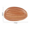 Captivating Wooden Snack Dessert Plate Irregular Oval Design Round Wooden