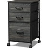 DEVAISE 3 Drawer Mobile File Cabinet, Rolling Printer Stand with