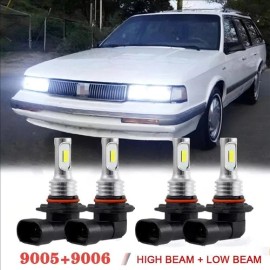Unbranded For Oldsmobile Cutlass Ciera 1987-1996 - 4pcs LED Bulbs Headlight Conversion Kit