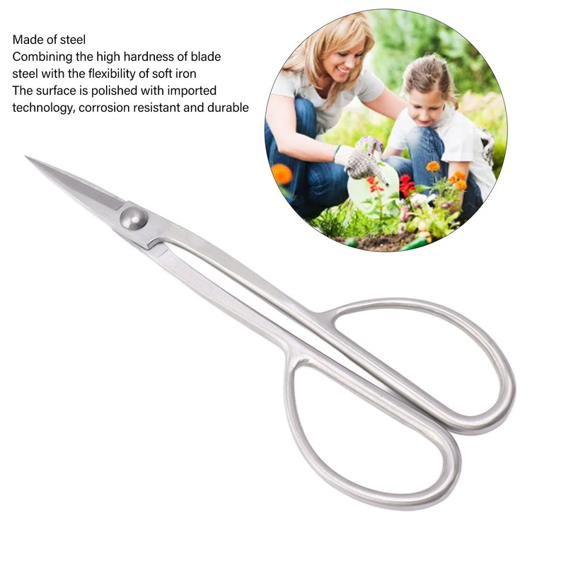 210mm Plant Shears Bud Trimming Scissors Stainless Steel Bonsai Scissors