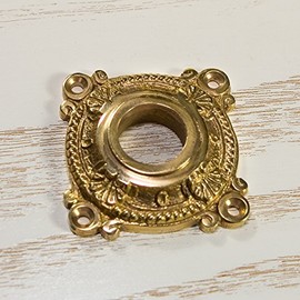 Antikas - Detailed Door Handle Brass Rosette for the Lever Beautifully Decorated