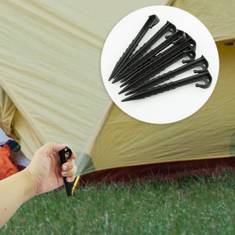 SZCXDKJ 20 Pcs Plastic Tent Pegs, Heavy Duty Plastic Camping