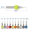 Saipor 10pcs 0.1-1.0mm PCB Drill Bits with Storage Box for