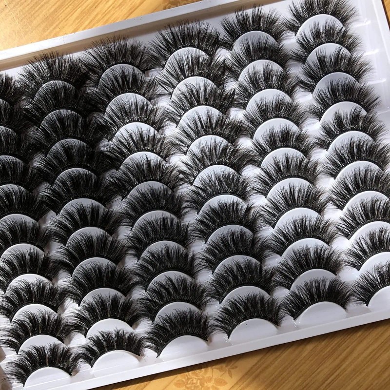 Kit De Pestañas Postizas 3d Pegamento 6 Estilos 10-20mm 30pc