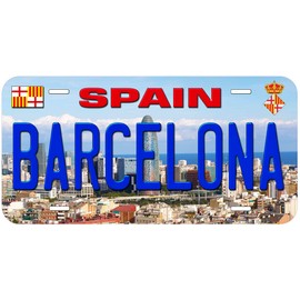 Barcelona Spain Novelty Car Auto License Plate