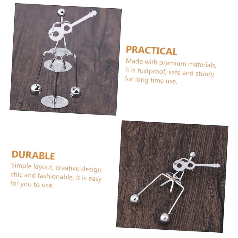 SAFIGLE 4pcs Guitar and Man Balancing Sculpture Stylish Decor for