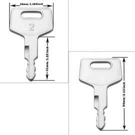 10 Pcs H806 Keys Ignition Switch Keys for H806 17001-00019 180485 Takeuchi Key Compatible with Takeuchi, Case Gehl Ctl Excavator